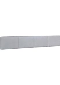 Kopfteil wimex "Easy", grau (beton lichtgrau kunstleder), F&uuml;r Bettbreite 180cm, Polsterauflagen, Kopfteil, gepolstert, mit Kunstleder bezogen