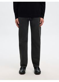 Straight-Jeans Selected "SLH196-STRAIGHT BEN KORI JEANS NOOS", Herren, Gr. 36, L&auml;nge 32, blau (schwarz denim detail:201), Denim/Jeans, Obermaterial: 99% Baumwolle, 1% Elasthan, unifarben, straight fit, Jeans Straight-Jeans