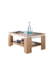 Couchtisch Hela "TIM", braun (eiche s&auml;gera), B:90cm H:40cm T:60cm, Tische, Couchtisch, mit Ablageboden, quadratisch oder rechteckig