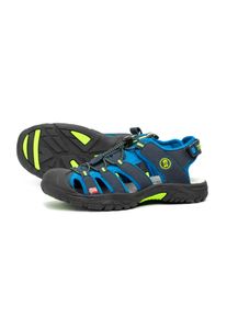 Outdoorsandale Trollkids "Kids Kvalvika Sandal", M&auml;dchen, Gr. 33, bunt (navy, viper gr&uuml;n), Synthetik, mehrfarbig, Schuhe Outdoorsandale