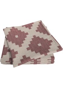 Stoffserviette Adam "Maroccan Shiraz Light" Gr. 1, rot (kirsche), B:30cm L:30cm, Obermaterial: 100% Baumwolle, Servietten, Stoffserviette
