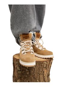 Stiefel Roxy "Bradie", Damen, Gr. 11(42), wei&szlig; (wei&szlig;, tan), Obermaterial: 98% Leder / 2% Metall, Futter: 100% Polyester, Laufsohle: 100% Gummi., Schuhe Stiefel