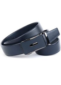 Lederg&uuml;rtel Anthoni Crown, Damen, Gr. 11,5, blau (dunkelblau), Leder, genarbt, unifarben, G&uuml;rtel Lederg&uuml;rtel