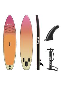Inflatable SUP-Board YEAZ "SUP Board PARADISE BEACH - EXOTRACE PRO -", orange, Wassersportboards, Inflatable SUP-Board