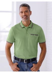 Poloshirt CLASSIC "Kurzarm-Poloshirt", Herren, Gr. 48/50, gr&uuml;n (eucalyptus), 100% Baumwolle, unifarben, Shirts Poloshirt