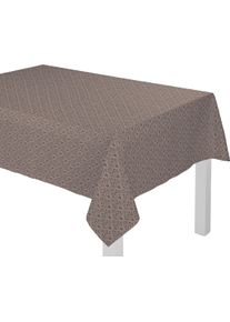 Tischdecke Adam "Urban Cactus" Gr. 2, braun (dunkelbraun), B:130cm L:220cm, Bio-Baumwolle, Tischdecken, Tischdecke, aus 100% Bio-Baumwolle
