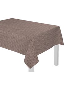 Tischdecke Adam "Urban Cactus" Gr. 4, braun (dunkelbraun), B:145cm L:220cm, Bio-Baumwolle, Tischdecken, Tischdecke, aus 100% Bio-Baumwolle