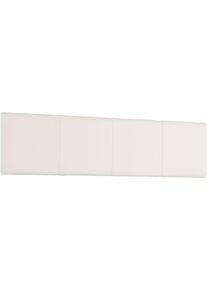 Kopfteil wimex "Easy", wei&szlig; (wei&szlig; kunstleder), F&uuml;r Bettbreite 140cm, Polsterauflagen, Kopfteil, gepolstert, mit Kunstleder bezogen