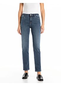 Straight-Jeans Replay "ZOLIE", Damen, Gr. 25, L&auml;nge 30, blau (dunkelblau), Denim/Jeans, Obermaterial: 83% Baumwolle, 10% Modal, 4% Elastomultiester, 3% Elasthan, straight fit lang, Jeans Straight-Jeans