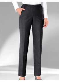 Webhose Adelina, Damen, Gr. 245, Extrakurzgr&ouml;&szlig;en, grau (anthrazit, meliert), 66% Polyester, 32% Viskose, 2% Elasthan, meliert, lang, Hosen Webhose