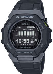 Smartwatch Casio G-SHOCK, schwarz (schwarz, schwarz), Smartwatches, Herren, Smartwatch, Armbanduhr, Herrenuhr, Bluetooth, bis 20 bar wasserdicht