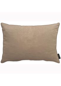 Dekokissen Apelt "Magnus", beige (taupe, unifarben), B:41cm L:61cm, Obermaterial: 100% Polyester, Dekokissen_Sitzkissen_Kissenh&uuml;llen, Dekokissen