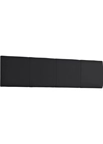 Kopfteil wimex "Easy", schwarz (schwarz kunstleder), F&uuml;r Bettbreite 140cm, Polsterauflagen, Kopfteil, gepolstert, mit Kunstleder bezogen
