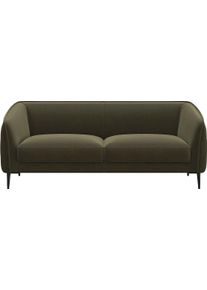 2,5-Sitzer FLEXLUX "Belle Designsofa, Couch, bequem durch Kaltschaum im Sitz", gr&uuml;n (moss gr&uuml;n), B:188cm H:74cm T:89cm, 100% Polyester, Sofas, 2 5-Sitzer, Skandinavisches Design, In hochwertiger Verarbeitung