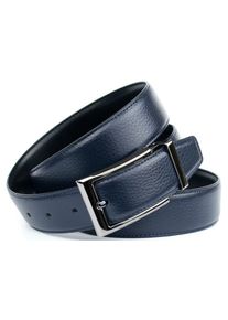 Lederg&uuml;rtel Anthoni Crown, Damen, Gr. 90, blau (dunkelblau), Leder, unifarben, G&uuml;rtel Lederg&uuml;rtel, Klassischer Wendeg&uuml;rtel f&uuml;r Business-Outfit
