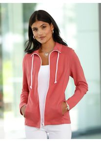 Shirtjacke Classic Basics "Shirtjacke", Damen, Gr. 40, pink (grapefruit), 100% Baumwolle, unifarben, Shirts Shirtjacke