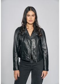Lederjacke Freaky Nation "Bali-FN SC", Damen, Gr. S, schwarz, Oberstoff: 100% Leder. Futter: 100% Baumwolle, Jacken Lederjacke