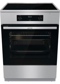 Gorenje Induktions-Standherd "GEIT6C60XPG", Energieeffizienz: A, silber (silberfarben), Herdsets, Induktions-Standherd