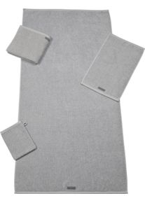 Saunatuch Ross "SELECTION", grau (kiesel), B:80cm L:200cm, Frottier, Obermaterial: 100% Baumwolle, Handt&uuml;cher, Saunatuch, Aus Bio-Baumwolle