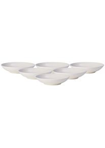 Schale VILLEROY & BOCH "Schalen For Me &oslash; 24 cm 6er Set wei&szlig;", wei&szlig;, Sch&uuml;sseln, Schale