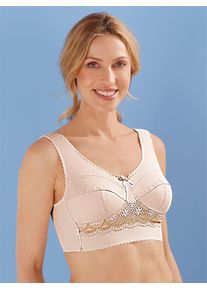 w&auml;schepur Entlastungs-BH W&Auml;SCHEPUR, Damen, Gr. 80, Cup F, beige (elfenbein), 90% Polyamid, 10% Elasthan, BHs Entlastungs-BH