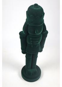 Weihnachtsfigur AM Design "Nussknacker mit samtweichem Flock", gr&uuml;n, B:22cm H:81cm T:22cm, Kunststoff, Dekofiguren, Weihnachtsfigur, in verschiedenen Gr&ouml;&szlig;en und Farben