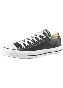 Sneaker Converse "Chuck Taylor All Star Basic Leather Ox", Damen, Gr. 46,5, schwarz, Leder, Schuhe Sneaker, Topseller