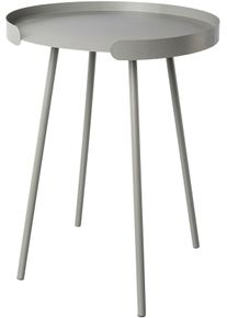 Beistelltisch CREATIV DECO, grau, B:40cm H:53cm T:40cm, 100% Metall, Tische, Beistelltisch, auch ideal als Ablage f&uuml;r Deko, aus Metall, H&ouml;he ca. 53 cm