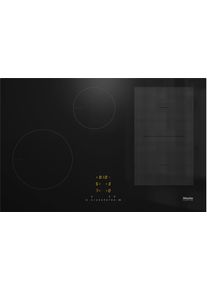 Miele Induktions-Kochfeld "KM 7474 FL 125 Edition", schwarz, B:80cm H:5,1cm T:52cm, Kochfelder, Mit 4 Kochzonen inkl. 1 leistungsstarken PowerFlex-Kochbereich, Induktions-Kochfeld