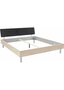 Kopfteil wimex "Easy", schwarz (schwarz kunstleder), F&uuml;r Bettbreite 180cm, Polsterauflagen, Kopfteil, gepolstert, mit Kunstleder bezogen