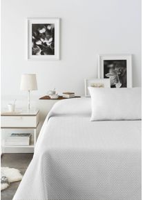 Tagesdecke OTTO HOME "Annika gesteppte Tagesdecke, aus 50% recyceltem Polyester", wei&szlig;, B:250cm L:280cm, Mischgewebe, Tagesdecken, Tagesdecke, und 50% Baumwolle, ab Gr&ouml;&szlig;e 140x210 cm