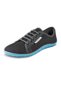 Barfu&szlig;schuh Leguano "AKTIV", Damen, Gr. 42, bunt (anthrazit, t&uuml;rkis), Textil, Schuhe Barfu&szlig;schuh, Freizeitschuh, Halbschuh, Schn&uuml;rschuh mit ergonomischer Formgebung