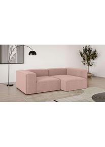 Ecksofa OTTO HOME "XL HAILY L-Form, Modularsofa extra tief, Sitztiefe 100/130 cm", rot (coral), B:260cm H:72cm T:160cm, 100% Polyester, Sofas, Ecksofa, als Modul oder separat verwendbar, f&uuml;r individuelle Zusammenstellung