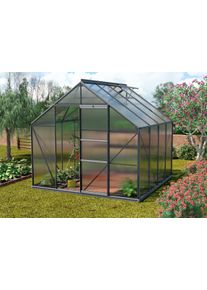 Gew&auml;chshaus Vitavia "Merkur 6700", grau (anthrazit), B:254cm T:254cm, Gew&auml;chsh&auml;user, Gew&auml;chshaus