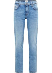 Straight-Jeans Mustang "Herren Style Washington Straight", Herren, Gr. 52, L&auml;nge 34, blau (312 mittelblau), Denim/Jeans, 99% Baumwolle, 1% Elasthan, unifarben, straight fit, Jeans Straight-Jeans