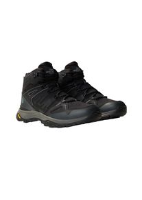Wanderschuh The North Face "M HEDGEHOG MID GORE-TEX", Herren, Gr. 43, schwarz (tnf schwarz, asphalt grau), Synthetik, Schuhe Wanderschuh, wasserdicht GORE-TEX und Vibram Sohle