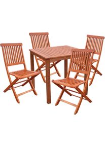 Garten-Essgruppe Garden Pleasure "ANGWIN/PITTSBURGH", braun (braun, braun, braun), B:170cm H:90cm T:170cm, FSC-zertifiziertes Massivholz, Sitzm&ouml;bel-Sets, Garten-Essgruppe