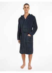 Bademantel Gr. M, blau (navy), M (50), Baumwoll-Webfrottier, Tommy Hilfiger Underwear, Hausm&auml;ntel, Bademantel, mit aufgesetzten Taschen