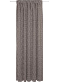 Vorhang Adam "Urban Cactus" Gr. 5, braun (dunkelbraun), B:142cm H:255cm, Jacquard, Baumwolle, Gardinen, Vorhang, aus 100% Bio-Baumwolle