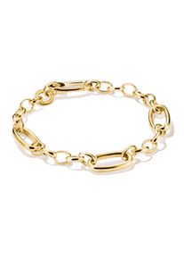 Charm-Armband Thomas Sabo "Charm Club Connect: mit drei Connect Links" Gr. 19, gold (gelbgoldfarben), Armb&auml;nder, Damen, 19, Silber 925 (recycelt), Charm-Armband
