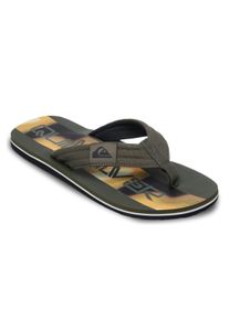 Sandale Quiksilver "Molokai Layback", Herren, Gr. 7(40), gr&uuml;n (grape leaf holmes), Obermaterial: 100% Baumwolltextil, Futter: 100% Polyestertextil, Laufsohle: 100% Schwammgummi., Schuhe Sandale