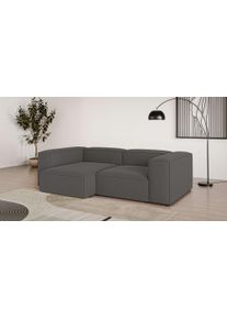 Ecksofa OTTO HOME "XL HAILY L-Form, Modularsofa extra tief, Sitztiefe 100/130 cm", grau (dunkelgrau), B:260cm H:72cm T:160cm, 100% Polyester, Sofas, Ecksofa, als Modul oder separat verwendbar, f&uuml;r individuelle Zusammenstellung