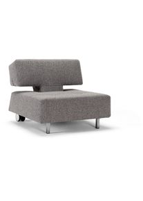 Sessel INNOVATION LIVING &trade; "Long Horn Designsessel, Solit&auml;rsessel, edel und bequem", grau (granite), B:85cm H:76cm T:101cm, Web grob TWIST (100% Polypropylen), Sessel, Sessel, mit verstellbarer R&uuml;ckenlehne, hoher Sitzkomfort, OTTOs Choice