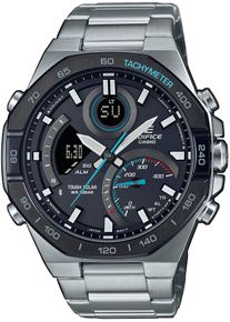 Smartwatch CASIO EDIFICE, silber (t&uuml;rkis, schwarz, silberfarben, silberfarben), Smartwatches, Herren, Smartwatch, Solaruhr,Armbanduhr,Herrenuhr,Stoppfunktion,Edelstahlarmband,Bluetooth