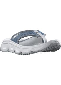 Zehentrenner Salomon "REELAX BREAK 6.0", Damen, Gr. 45, blau (rauchblau, wei&szlig;), Synthetik, Textil, Schuhe Zehentrenner, Erholungsschuhe