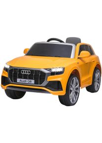 Elektro-Kinderauto JAMARA "Ride-on Audi Q8", gelb, Elektro-Kinderfahrzeuge, KinderB:66cm H:55cm T:108cm, Elektro-Kinderauto, B:66cm H:55cm T:108cm