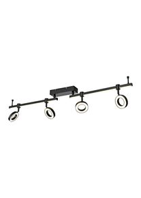 JUST LIGHT Deckenleuchte "Ls-BILEDA", schwarz, 1, &Oslash; 10cm H: 13cm, 1 Stk., Leuchten, LED, RGB+tunable white, Fernbedienung, Infrarot inkl., Smarthome f&auml;hig, Deckenleuchte