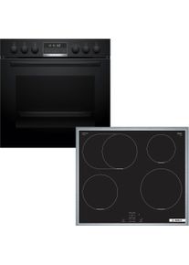 Bosch Induktions Herd-Set "HND675LS62", Energieeffizienz: A+, schwarz, Herdsets, Induktions Herd-Set