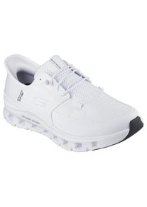 Slip-On Sneaker Skechers "GLIDE-STEP PRO", Herren, Gr. 47,5, wei&szlig;, Textil, unifarben, Schuhe Slip-On Sneaker, Laufschuh, Trainingsschuh mit flexibler Traktionslaufsohle