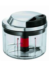 R&ouml;sle Zerkleinerer R&Ouml;SLE "Gem&uuml;seschneider", silber (transparent, silberfarben), H:12cm, Zerkleinerer, Zerkleinerer, scharfe Klingen, Kr&auml;uterk&ouml;rbchen, Mixer-Einsatz, Frischhaltedeckel
